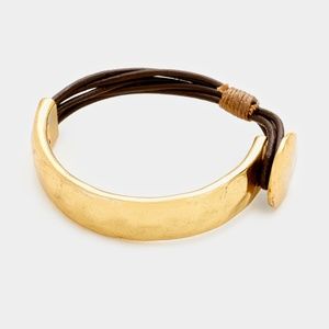Hammered Metal Bracelet